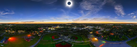 360 Degree Sunset During Totality