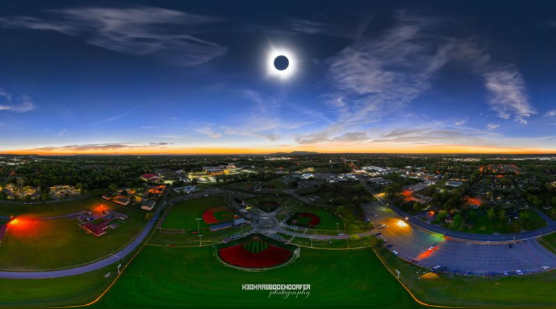 360 Degree Sunset During Totality