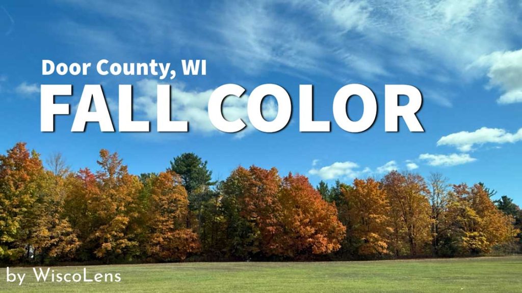 Door County Fall Colors Drive | Sturgeon Bay to Peninsula State Park (October 2025) 1 door county fall color