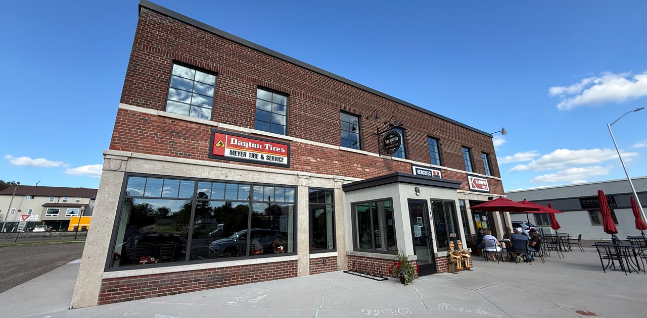 The Tire Station Kitchen & Tap: Medford's Best Dining Surprise 2 The Tire Station Kitchen and Tap exterior at 148 S Whelen Avenue in downtown Medford, Wisconsin