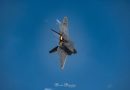 F22 Raptor making turn over EAA at Oshkosh