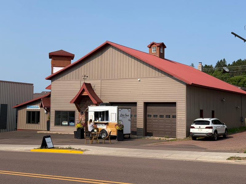 Coffee Near Copper Falls State Park 2 Little Town Coffee Co mobile coffee cart in Mellen, Wisconsin